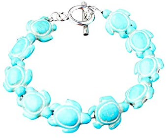 Yowablo Armband Boho Wind Strand Türkis Schildkröte Armband Natürlicher Opal Schnalle Armband Einfacher Schmuck Für Frauen Mode Klassisches Armband Valentinstag Armbänder Uhren Damen