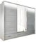 SLIDING WARDROBE 4U Fort High Glos Free Standing Sliding Mirorr Door Wardrobe (White, 255cm)