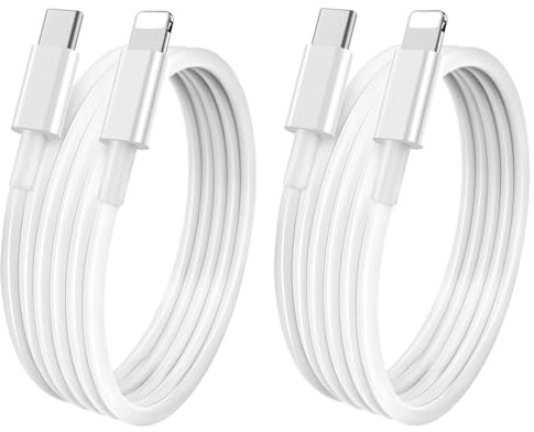 ZEYACHAN Cavo USB C 2M [Certificato MFi] 2 Pack Rapida Tipo C Cavetto Ricarica Caricatore Type C Cavo Caricabatterie Compatibile con Phone 14 13 12 Pro Max Mini/11/XS/X/8 Plus/2020 SE