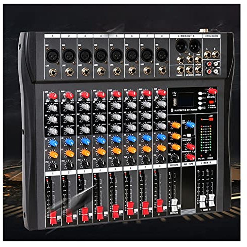 Mixer Sound Mixing Dj Controller Table Card Professional Digital Consoles Interface Console Equipment 8 Channel