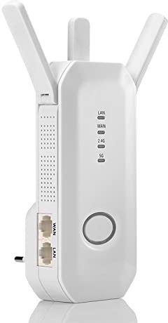 WiFi Long Range Extender for Home up to 360° Full Coverage of 100 metres, WiFi Extender Up to 300Mbps, 3 Modes, Supports Ethernet Port, for Home & Outdoor