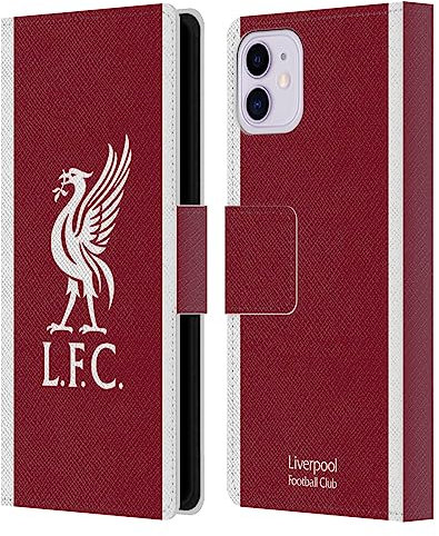 Head Case Designs Officially Licensed Liverpool Football Club Home Kit 2023/24 Leather Book Wallet Case Cover Compatible With Apple iPhone 11