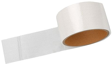 Fly Screens for Windows, GLADFRESIT 5cm×2m Self Adhesive Mosquito Net Repair Tape, Window Screen Repair Kit Anti-Insect Fruit Flies Bugs (White)