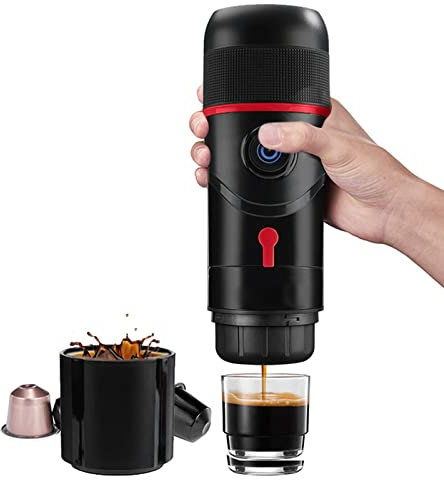 Máquina De Café Espresso Eléctrica Portátil, Cafetera De Viaje, Cafetera De Coche Recargable Con Autocalentamiento Para Acampar, Conducir, Oficina, Hogar