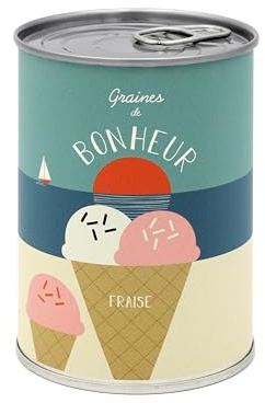 Mauvaises Graines© - Kit de Graines de Fraises des Bois à Semer - Idée Cadeau Original Femme Homme Amis Famille Anniversaire Collegue Fêtes - Ultra Simple à Utiliser - 100% Fabriqué en France