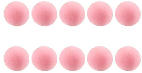 Exqufood 10 Pack Lapel Headset Microphone Windscreen, Microphone Sponge Foam Cover Mini Size Lavalier Microphone Windscreen Pink