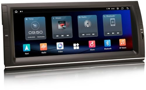 GONFEN 10.25 Inch IPS Screen 8-Core Android 12.0 DAB+ Car Radio for BMW X5 E53 with GPS Navigation Supports Wireless Apple CarPlay Android Car 4GB + 64GB Bluetooth DSP WiFi OBD2 TPMS USB FM RDS