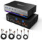 TESmart Conmutador KVM HDMI 8K a 60HZ, 2 monitores, 2 computadoras, USB 3.0, interruptor KVM de doble monitor, compatible con red Gigabit, emuladores EDID, auriculares, interruptor de tecla rápida,