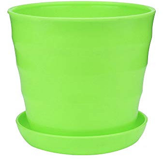 Pot de fleurs en pot, multicolore, pour bureau, plantes succulentes, en plastique, pelouse et jardin, grand pot de fleurs, en céramique, taille unique, vert