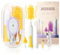 Electric Bottle Brush,Electric Baby Bottle Brush Set with Silicone Bottle/Pacifier/Straw Brush and Mixing Head, Cleaner Brush with Drying Rack, 2 Modes & 360° Rotation (Yellow)