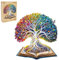Holzpuzzle Erwachsene, Baum des Lebens Holzpuzzle, Unregelmäßige Einzigartige Form Puzzleteile, Exquisite Geschenkverpackung, Geburtstagsgeschenk für Erwachsene und Kinder(L-34 * 31.3cm-280 Stück)