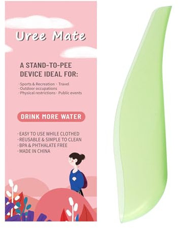 NIHENHAO Urinoirs debout réutilisables pour femmes - Entonnoir pour uriner debout - Pour voyage, camping - Vert