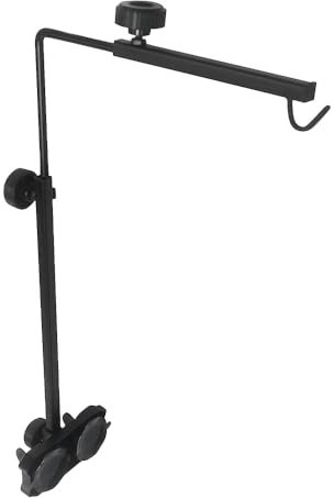 DONGKER Supporto Lampada per Rettili, Portalampada per Rettile, Altezza Regolabile 15,9 a 27,6 e Larghezza 9,1 a 11,2, Staffa Luce per Lucertole, Tartarughe, Gechi, Recinzione Terrari, Acquario