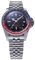 NIADI Baltany1957s GMT Master Hommage Vintage Herrenuhr Cola Lünette Jubilee Armband automatische mechanische Uhr, Schwarz, Retro