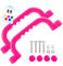 GO!elements Haltegriff und Spielhaus Zubehör Outdoor | Klettergriffe Kinder Outdoor | Haltegriffe Spielturm oder Baumhaus Zubehör inkl. Befestigungsmaterial | Paarweise (2 Stück), Farbe: Pink