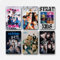 Duboueu A Set Of 6 Stray Poster Kids Kpop Music Group Vintage Cover Poster Für Zimmer, Ästhetische Leinwand-Wandkunst, Schlafzimmer-Dekor Poster 08x12inch(20x30cm)
