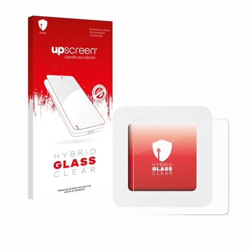 upscreen Screen Protector Film compatible with Xiaomi Mi Temperature and Humidity Monitor 2-9H Glass Protection, Extreme Scratch Resistant