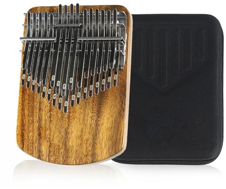 Anfänger-Kalimba 32-Ton-Kalimba Chromatische Tonleiter Ganzton Doppelt Geschichtetes Fingerklavier(Acacia wood in B major (32))