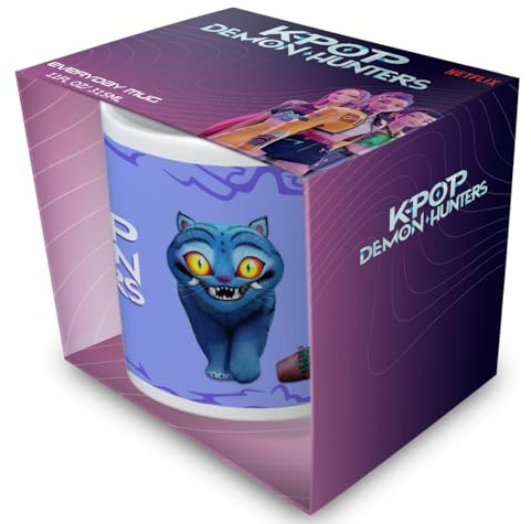 K-Pop Demon Hunters Mug, White (Derpy and Sussie) 315ml / 11oz Ceramic Cup, Official Licensed Anime Drinkware, Premium K-POP Merchandise for Fans & Collectors