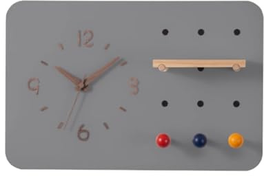 GUAWJRZDP Stromzähler Box Dekoration, Verstecktes Sicherungspanel mit Uhr, Wandmontierte Dekorative Abdeckungen Für Sicherungskästen Für Zuhause Und Büro(Gray 1)