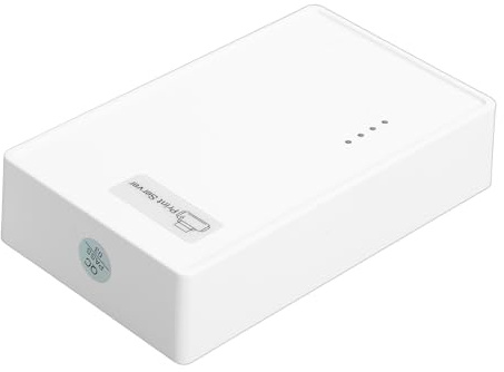 Generic Kabelloser USB-Drucker-Druckserver, Stabiles Netzwerk für Büro, Multi-Share-Unterstützung für und OS X für Mehrere Computer mit Druckern und Scannern, ABS-Stromversorgung, 1 A<