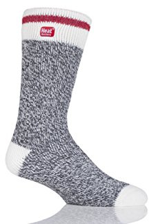 HEAT HOLDERS SOCKSHOP Mens 2.3 TOG Patterned and Plain Thermal Socks Pack of 1