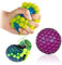 OUT Squeeze Ball in Net, Anti-Stress-Ball, 4 Farbvarianten (blau, grün, lila, rot), EIN Stück, Bitte wählen Sie Ihre Bestellung
