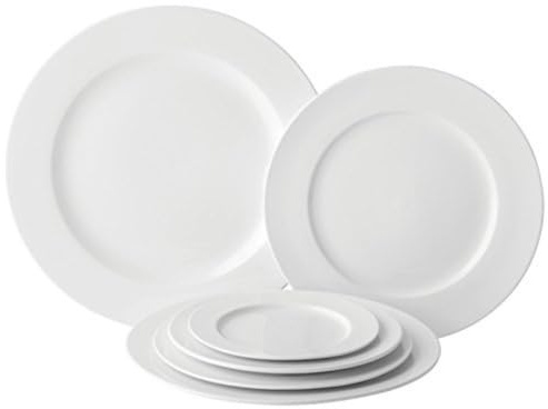 Utopia Anton Black Fine China, Z03010-000000-B01006, Winged Plate 10.25 (26cm) (Box of 6)