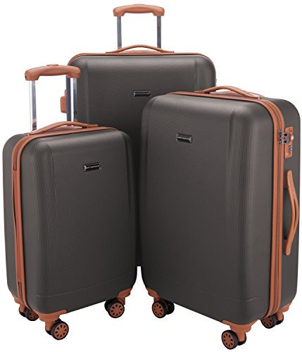 HAUPTSTADTKOFFER - Wannsee - 3er Roll Reise, TSA, S/M/L, Koffer-Set, 77 cm, 195 Liter, Titan