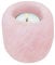 mookaitedecor Natural Rose Quartz Crystal Tea Light Candle Holder/Air Plant Holder Home Decor