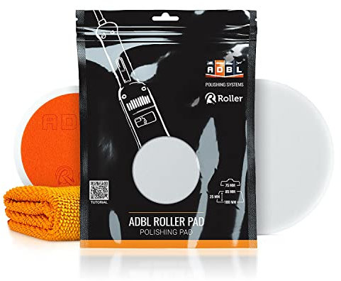ADBL Roller Pad-R Cut Polierpad - Polierschwamm für Ø75mm Stützteller - Profi Polierpad mit Klettverschluss - Polierschwamm, Auto Polieren, Schwamm Polierteller