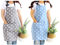JZK 2 x Sterne Latzschürze Kochschürze Küchenschürze mit 2 Taschen Grillschürze Backschürze für Damen für Küche Garten BBQ