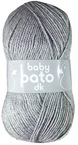 Cygnet Yarns Baby Pato DK 100% Acrylic Double Knitting Yarn 100g Ball (Soft Grey - 793)