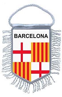 Akachafactory Wimpel mini Flagge Fahne flaggen miniflagge Spanien Barcelona