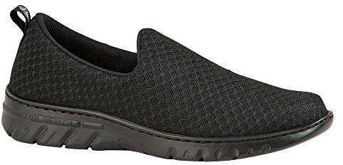 DIAN Valencia-Plus Negro Talla 38, Zapatilla de Trabajo para sanidad y hostelería Unisex certificada CE EN ISO 20347 Marca