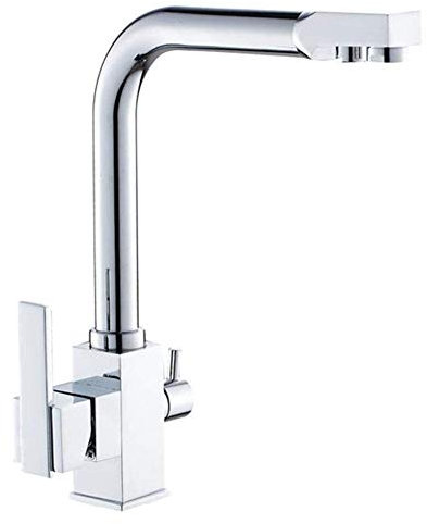 YADLCR Grifo Cocina para Osmosis 3 Vías, 360º Giratorio Grifería de Fregadero para Cocina, con 2 palancas Mezclador Grifo Fregadero Grifo F. para Osmosis Inversa (Color : 4)