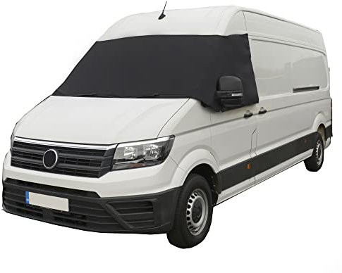 UK Custom Covers SW516BLACKAD3 Frontscheibenabdeckung, Schwarz: Wasserfest, Van, Fahrzeugabdeckung, Windschutzscheibenabdeckung, Groß
