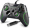 Wired Controller for Xbox One,Xbox one Wired Game Contoller with Dual Vibration for Xbox One/S/X/Win7,8,10(Black)
