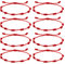 VEGCOO Lot de 8 bracelets rouges à 7 nœuds pour couples, homme, femme et famille, 16-30 cm, Coton