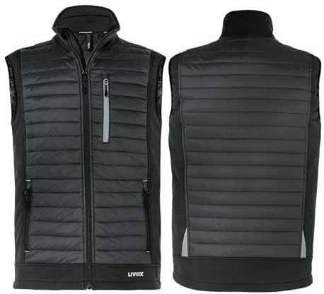 Uvex tune-up Herren Hybridweste - robuste Arbeitsweste - für Arbeit und Freizeit - Schwarz - XL