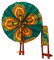 Motherland Fans: African Ankara Print Handheld Folding Hand Fan