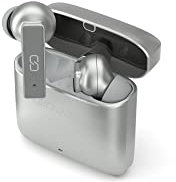 Ledwood Auriculares Titan en Plata de Ley, Bluetooth 5.1 inalámbrico, duración de la batería Durante Todo el día, tecnología SuperBass