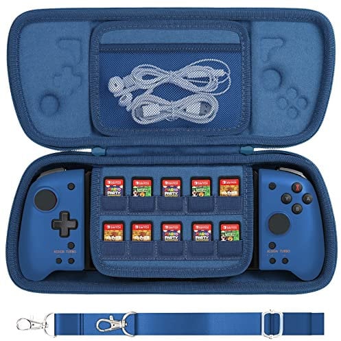 Aenllosi Housse Coque Sac Boîtier pour Hori Nintendo Switch Split Pad Pro/Hori Split Pad Compact Controller Nintendo Manette Switch Split Pad Pro Case(Only Case Housse)(Bleu)
