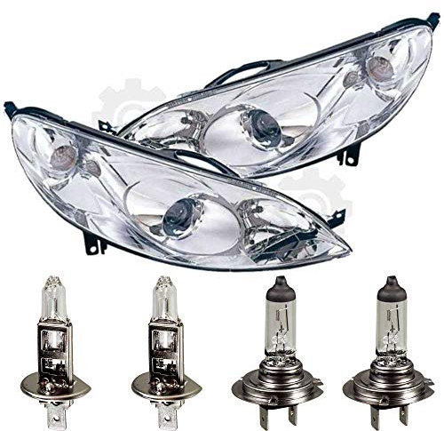 EISENFELS Bundle Set 106522097 erstellt mit Scheinwerfer rechts & links + Leuchtmittel H1 H7 kompatibel 407 SW 6E_