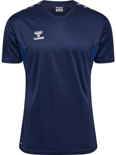 hummel Herren Hmlauthentic Pl Jersey S/S Shirt, Blau, M EU