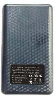 Power Bank Piccola batteria esterna 5000 mAh Mini caricabatterie portatile per calze riscaldanti BIBURY