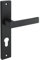 Gedotec Drückergarnitur Schwarz matt [PZ - Zylinder] 1x Tür Beschläge Langschild I Türgriffe Innentüren Din Norm 72 mm I Türklinke für Türstärke 35 – 47 mm | Türbeschlag mit Befestigungsmaterial
