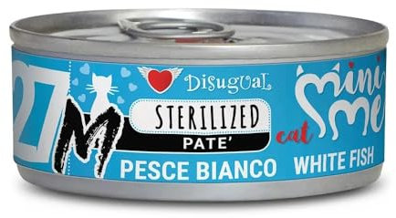 DISUGUAL Mini-ME M Cat sterilizzato, pesce bianco, 12 x 85 g