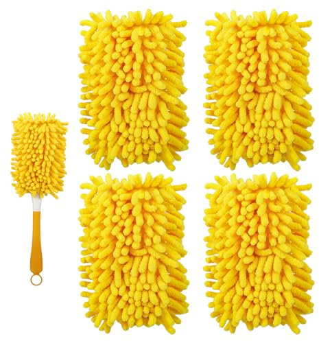 Yicotira 4 Pack Duster Refills for Swiffer, Reusable Duster Refills Heavy Duty Compatible with Swiffer Hand Duster