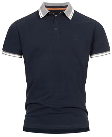 Indicode Herren INJamie Poloshirt Sommershirt aus Baumwolle mit Polokragen | Klassisches Polohemd für Alltag und Büro mit weicher Qualität, Herrenpoloshirt, Freizeitshirt, Baumwollshirt für Männer